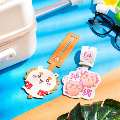 Chiikawa Shisa's Souvenir Shop Luggage Tag ("Ah... Um...")