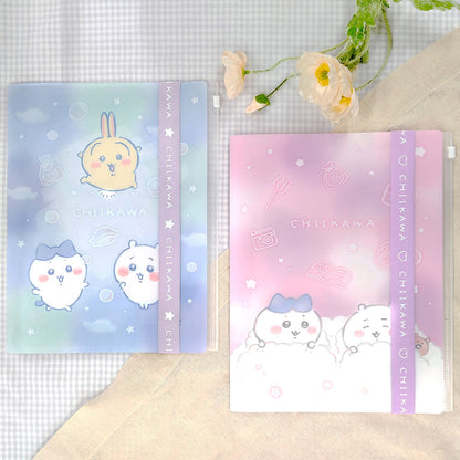 吉伊卡哇 附Logo帶6P文件夾（閃亮泡泡）