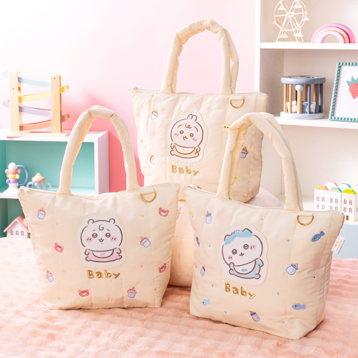 Chiikawa Chiikawa Baby Quilting Tote Bag (Hachiware)