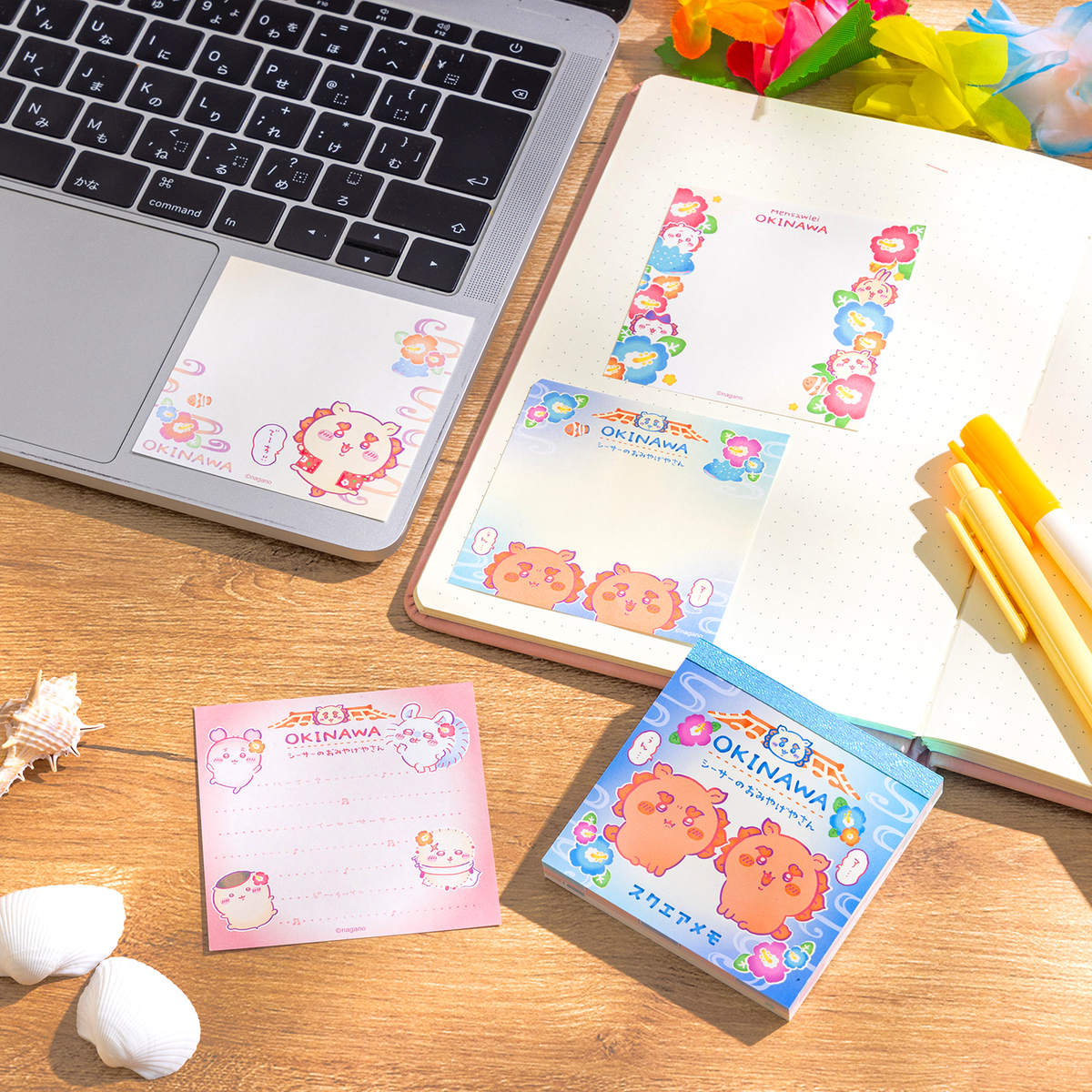 吉伊卡哇 風獅爺紀念品店 方形便條紙 ("啊... 嗯...")