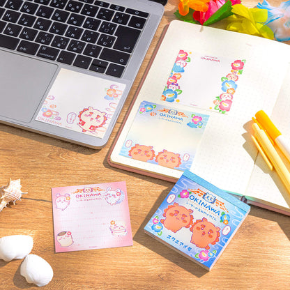 吉伊卡哇 風獅爺紀念品店 方形便條紙 ("啊... 嗯...")