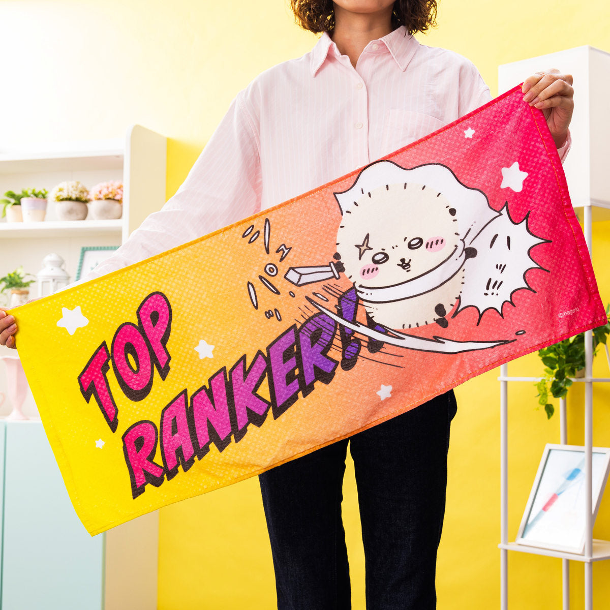 Chiikawa Rakko's Soft Thin Face Towel (TOP RANKER)