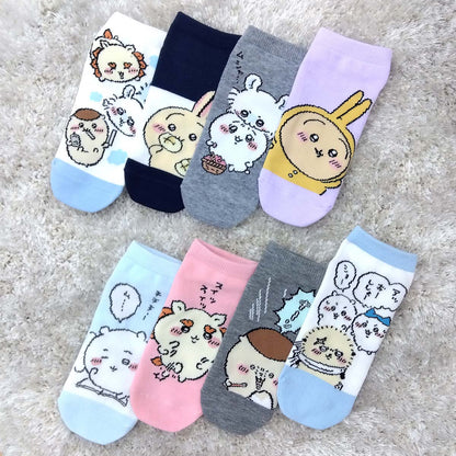 치이카와 스니커즈 길이 삭스 (우사기 차슈) 여성용