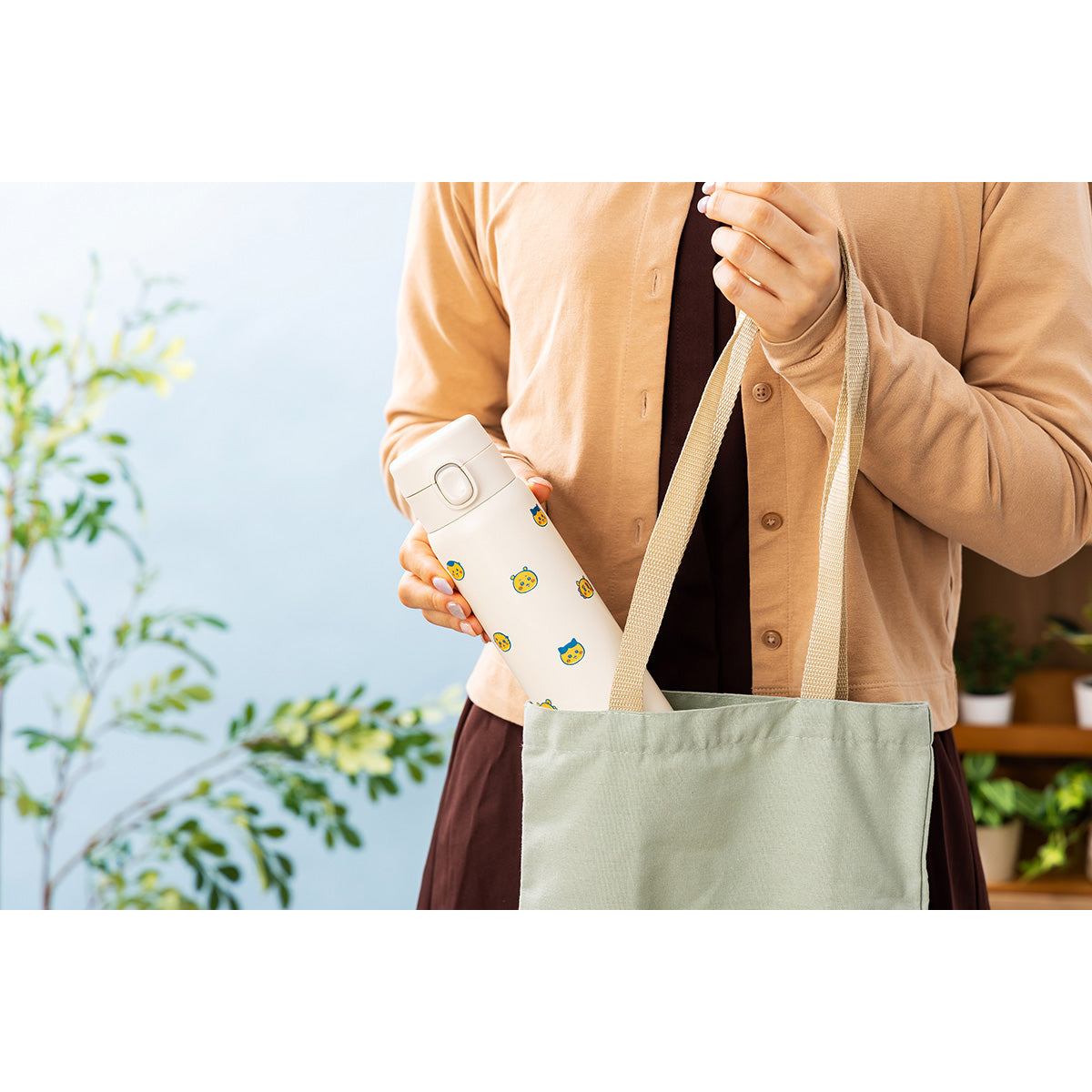 吉伊卡哇 吉伊卡哇面包店 一按式水瓶（大家都是面包）