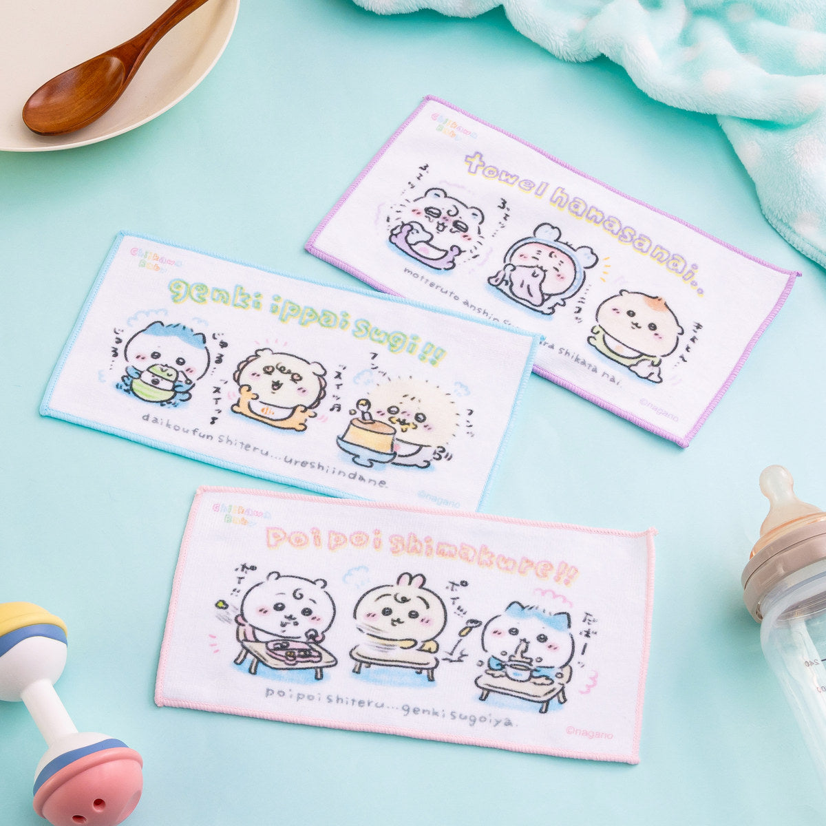 ちいかわ Chiikawa Baby 3枚セットタオル（みんな）