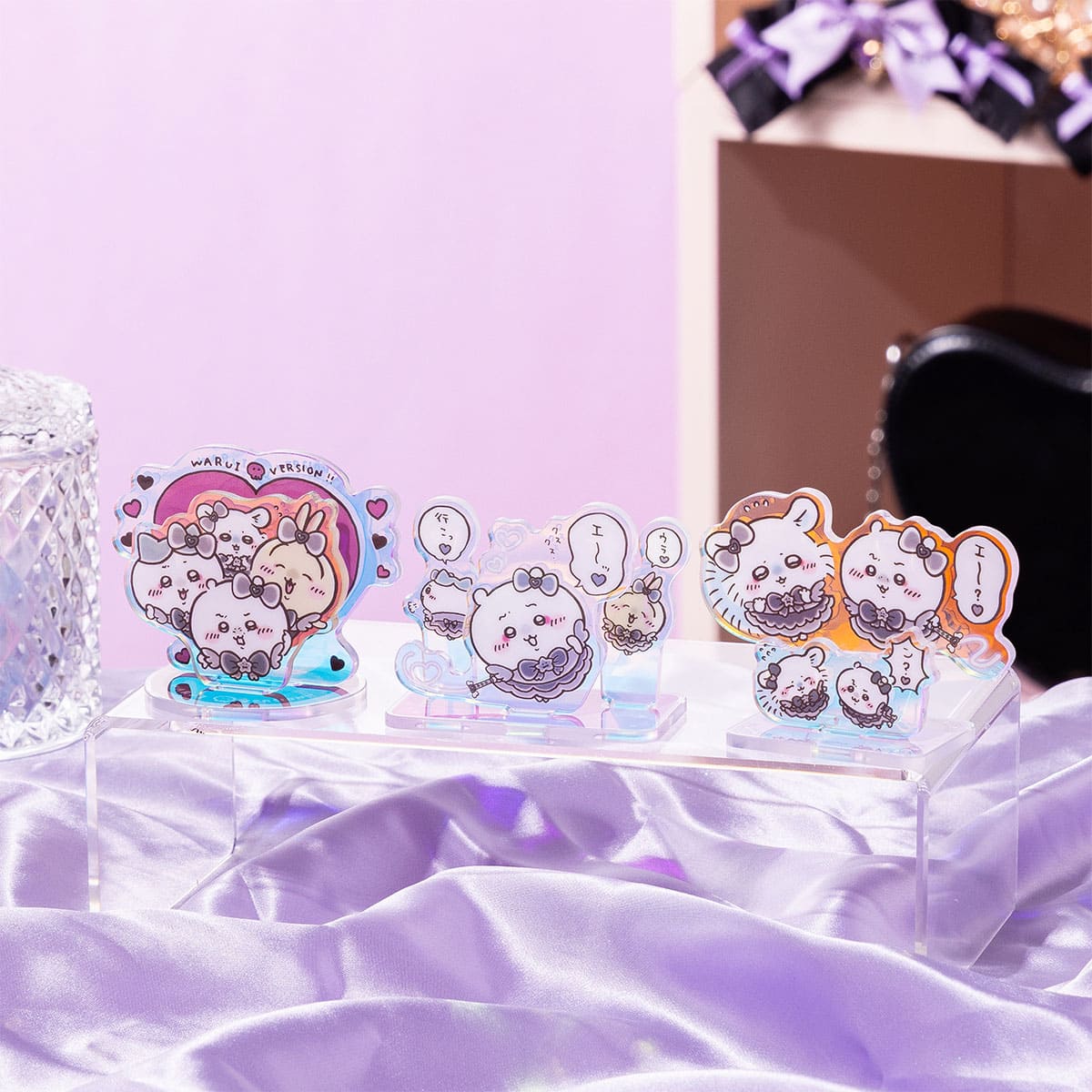 ちいかわ まじかるちいかわ 悪いバージョンなレイヤーアクリルスタンド（ハート）