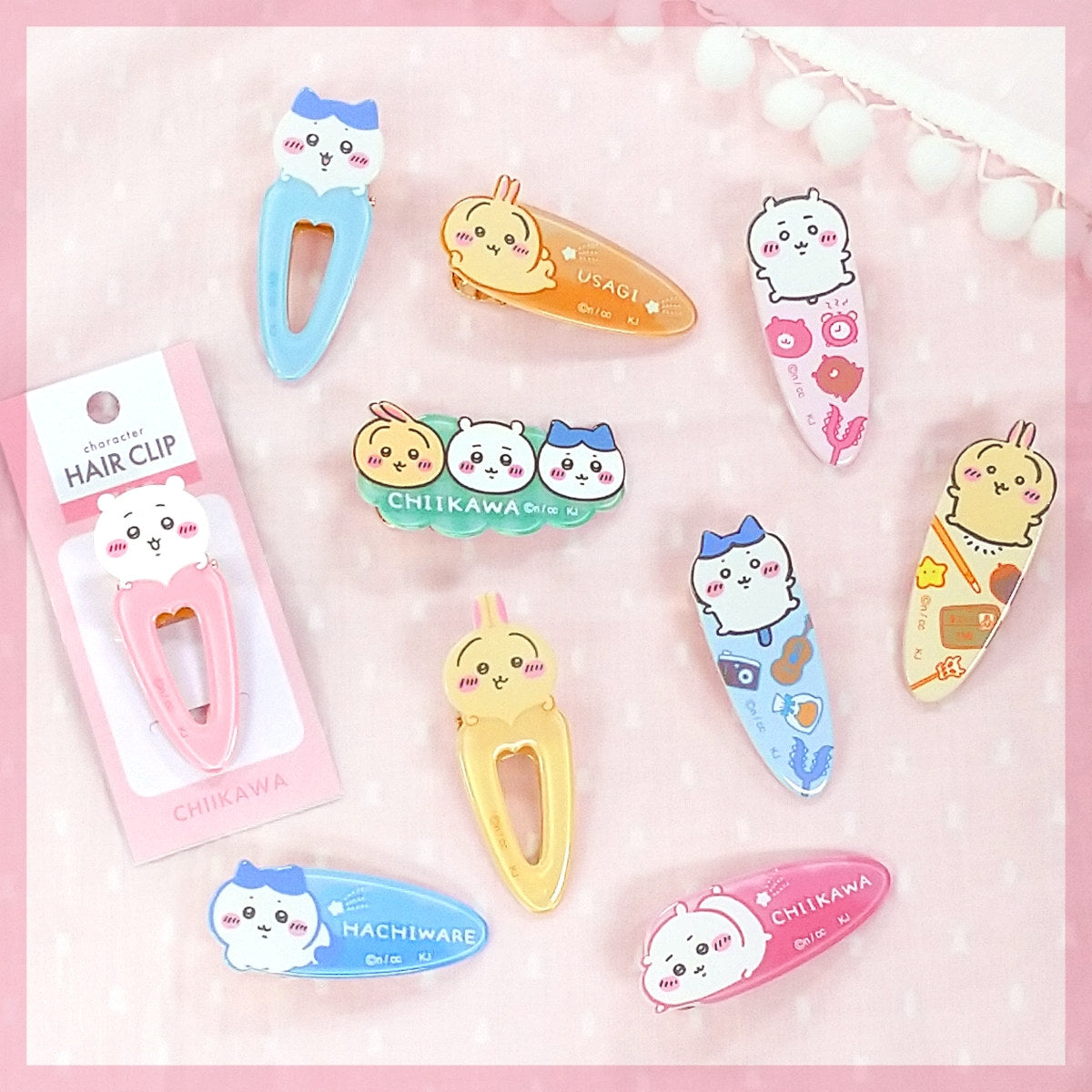 ちいかわ ヘアクリップ（うさぎ・ハート）