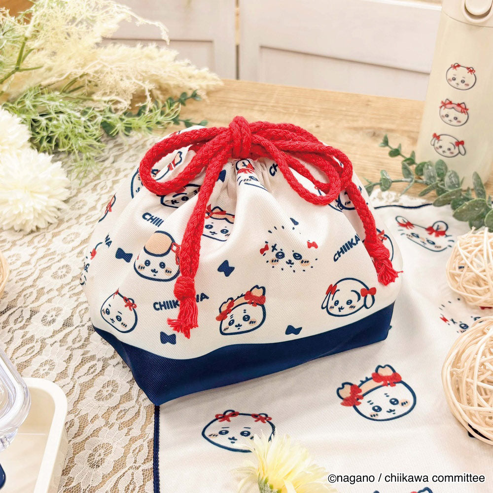 吉伊卡哇 午餐束口袋（絲帶）