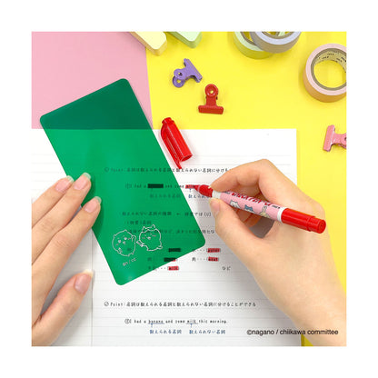 Chiikawa Check Pen Set (Green Sheet Chiikawa & Hachiware)