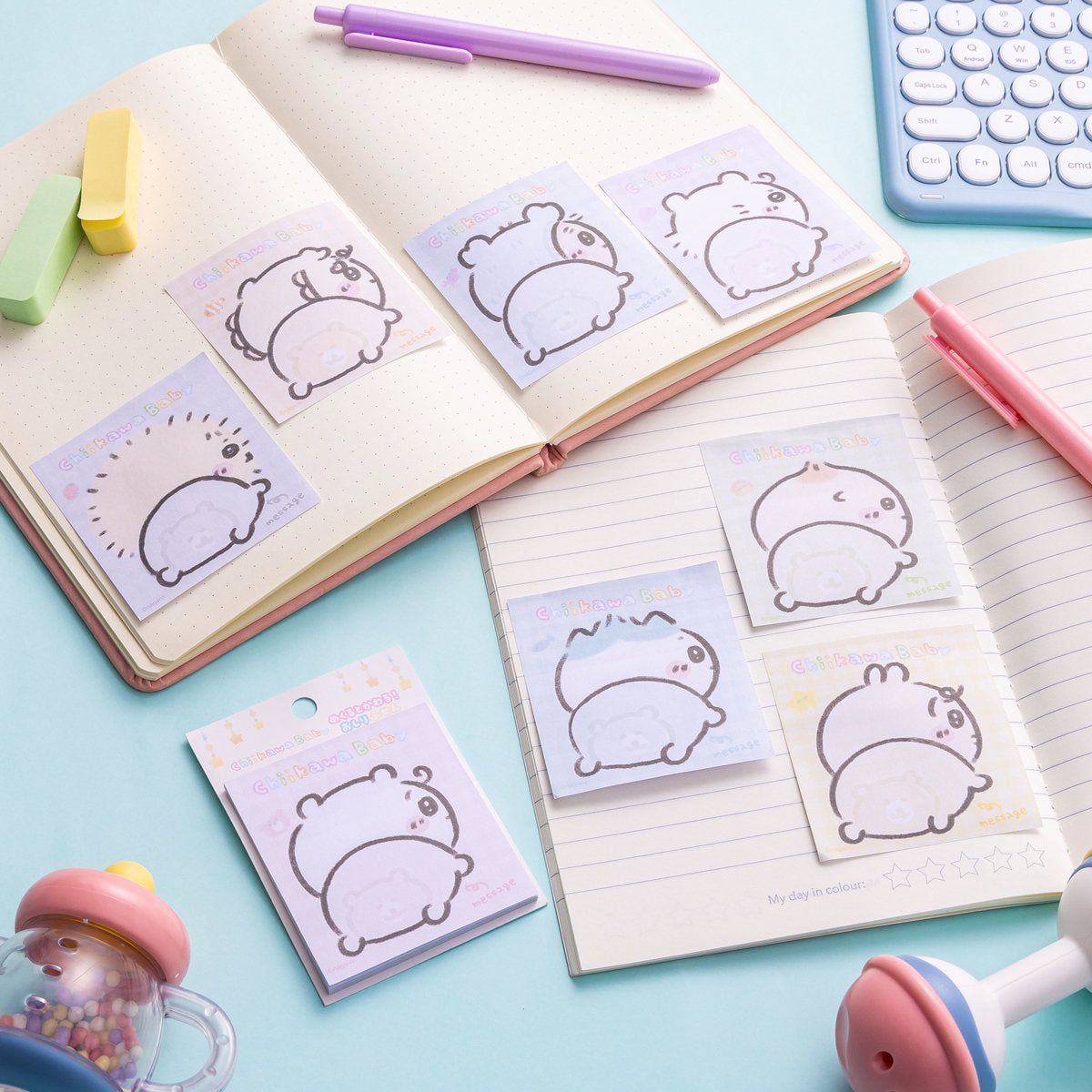 Chiikawa Chiikawa Baby Flip-up! Butt Sticky Notes