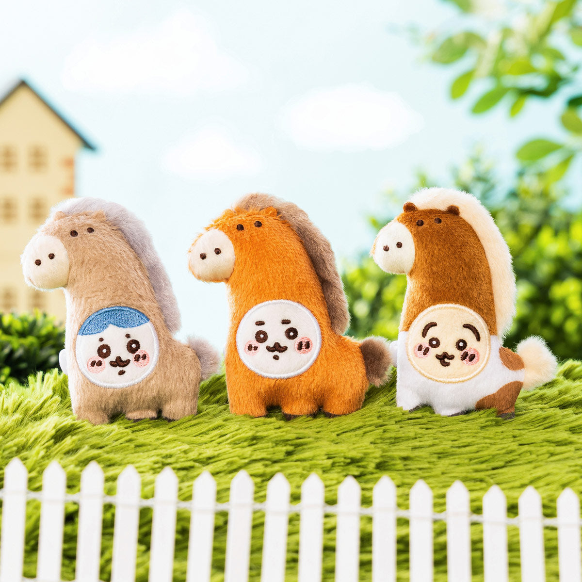 치이카와 말이 된 봉제 배지 세트