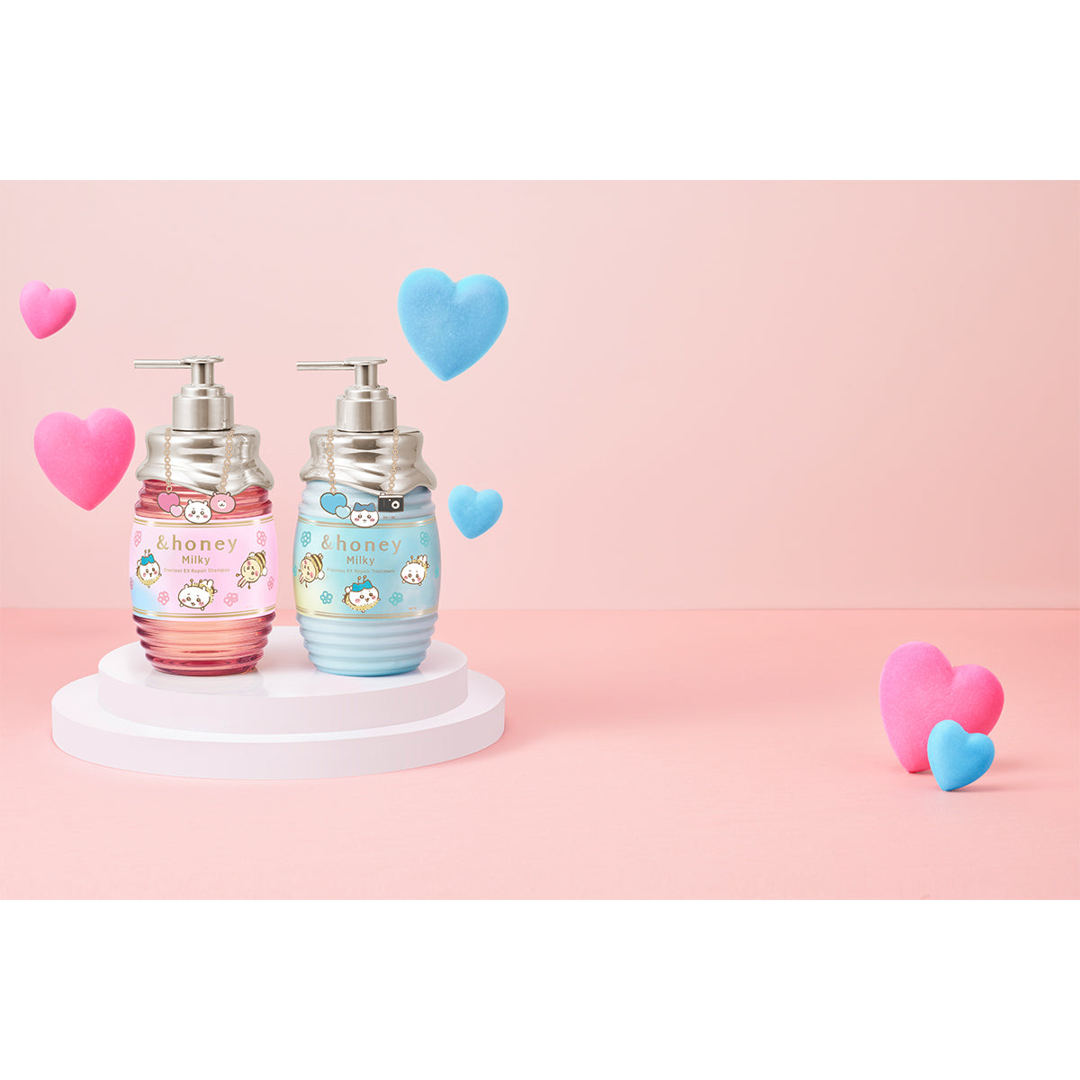 Chiikawa &honey Milky Precious EX Repair Shampoo & Hair Treatment Set