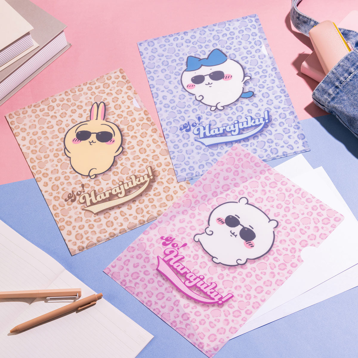 Chiikawa Go!HARAJUKU Clear File (Sunglasses Hachiware)