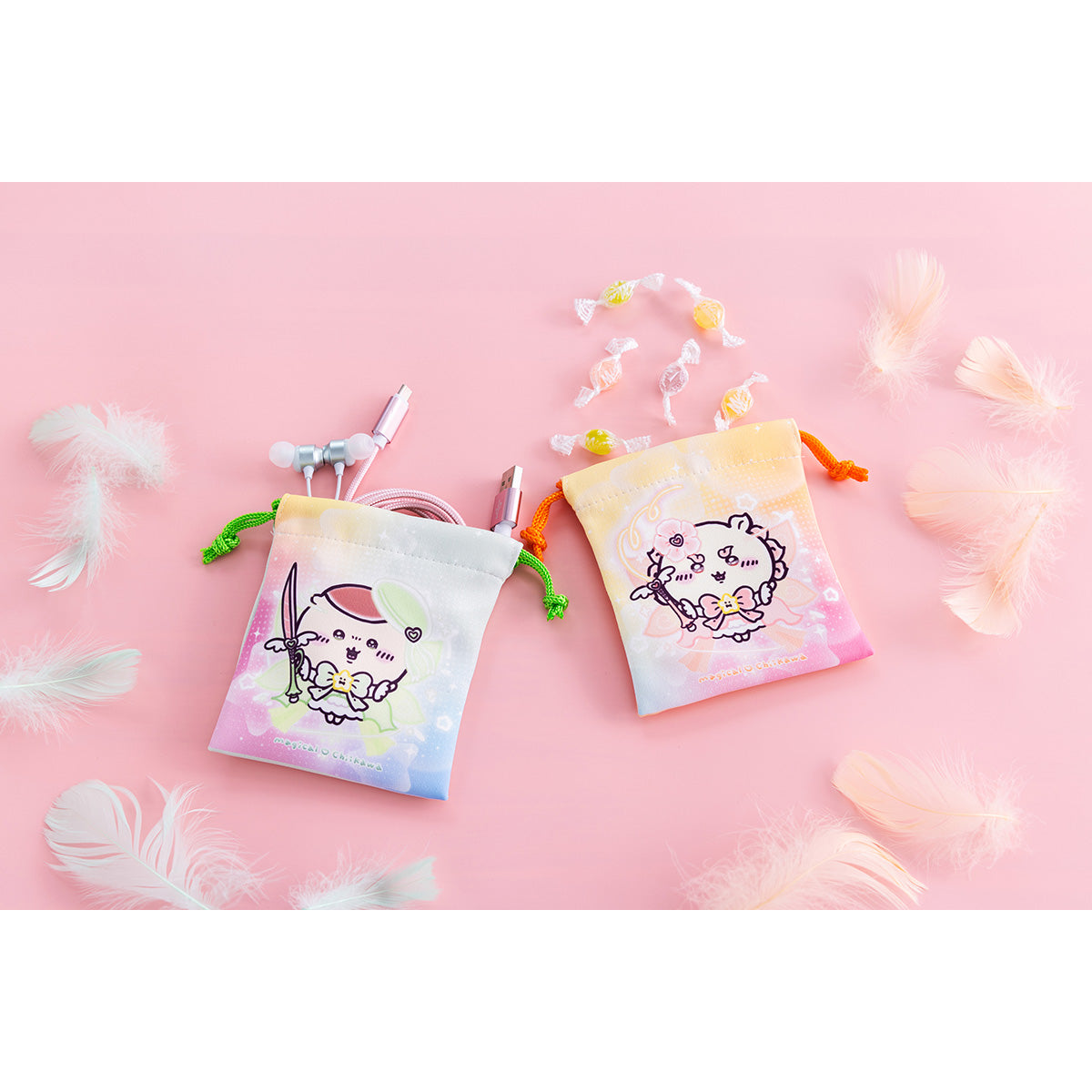 ちいかわ 超まじかるちいかわ 2個セットミニ巾着（くりまんじゅうとシーサー）