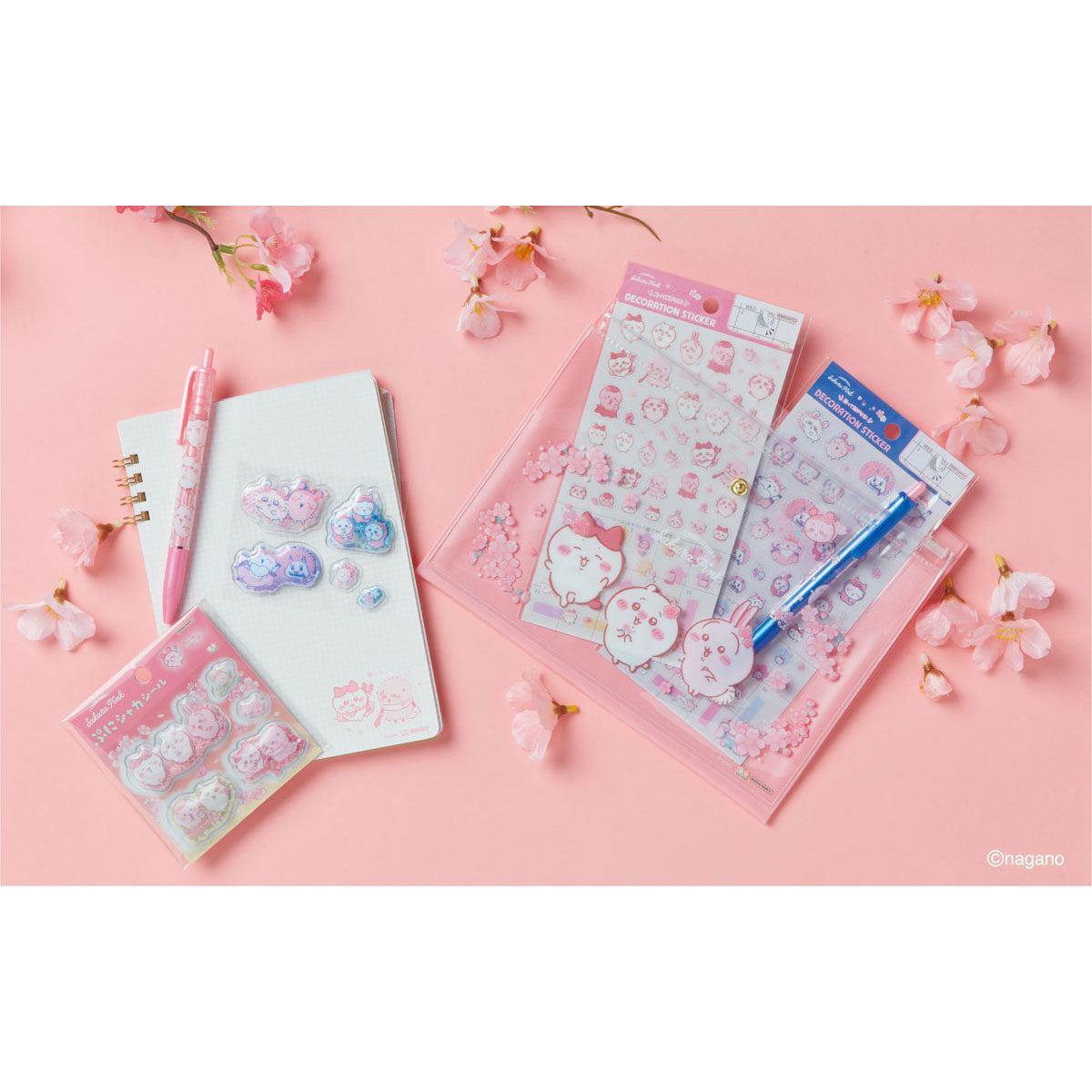 ちいかわ メモミニ（Sakura Pink・サクラ・ハチワレ＆ラッコ）