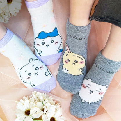 Chiikawa Sneaker-Length Socks (Chiikawa & Hachiware, Left & Right)