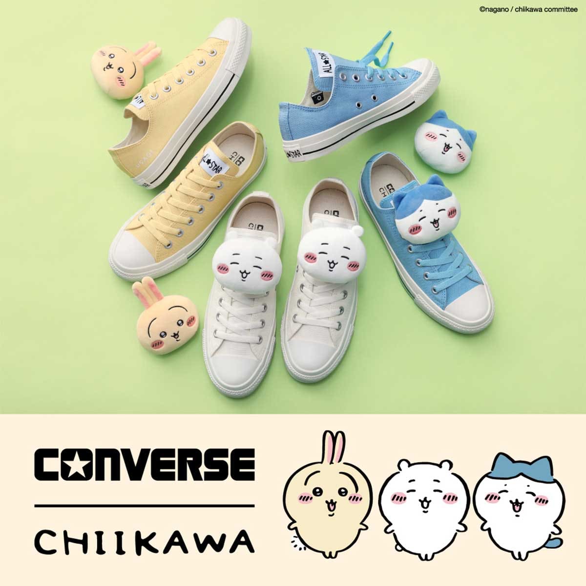 吉伊卡哇 CONVERSE×吉伊卡哇 ALL STAR MC OX / HACHIWARE [不能與其他商品同時購買]