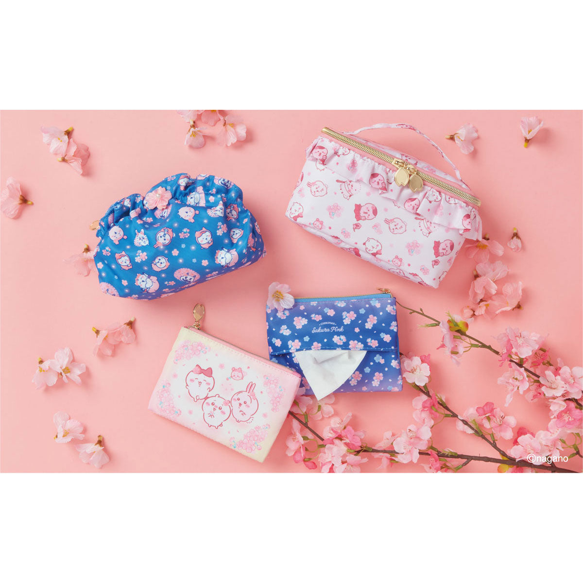 치이카와 W링 노트 B6 (Sakura Pink・밤사쿠라)