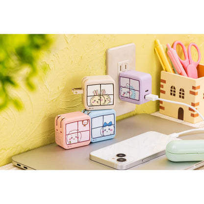 Chiikawa Dual Charging 32W AC Adapter (Hachiware)