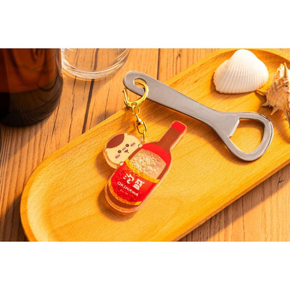 Chiikawa Shisa's Souvenir Shop Shaker Keychain (Hachiware)