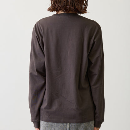 吉伊卡哇 長袖T恤 I LOVE MOMONGA 炭灰色