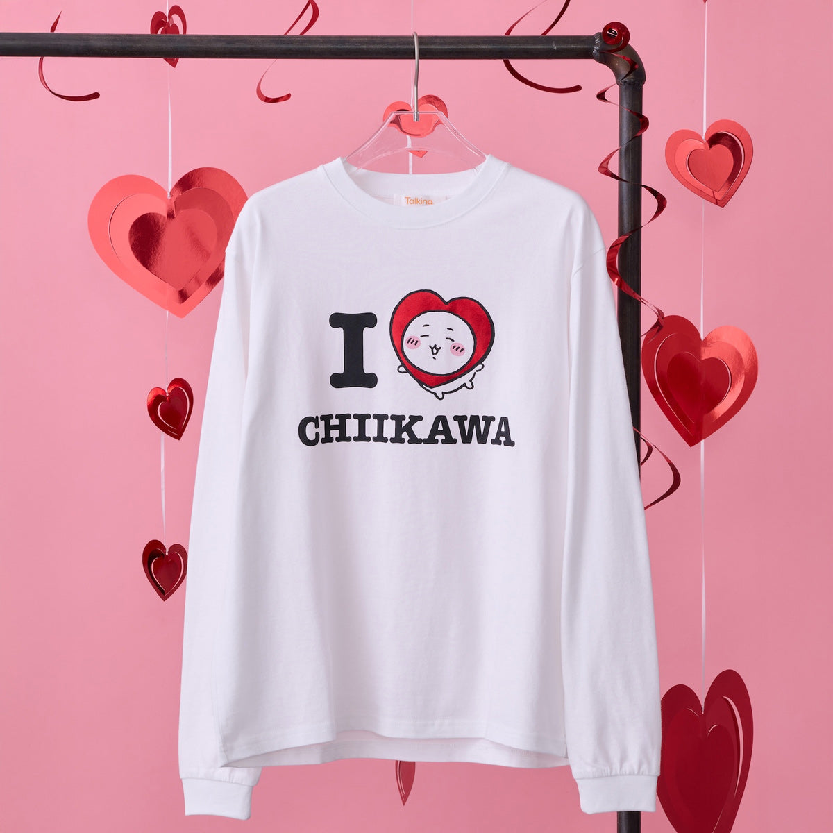 吉伊卡哇 長袖T恤 I LOVE CHIIKAWA 白色