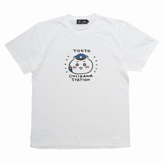 Chiikawa Station Master T-Shirt White