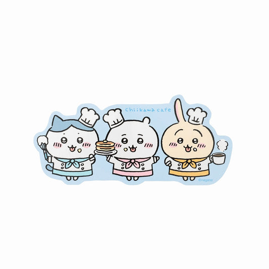 Chiikawa Cafe Yuru-Cut Big Sticker (Cook)
