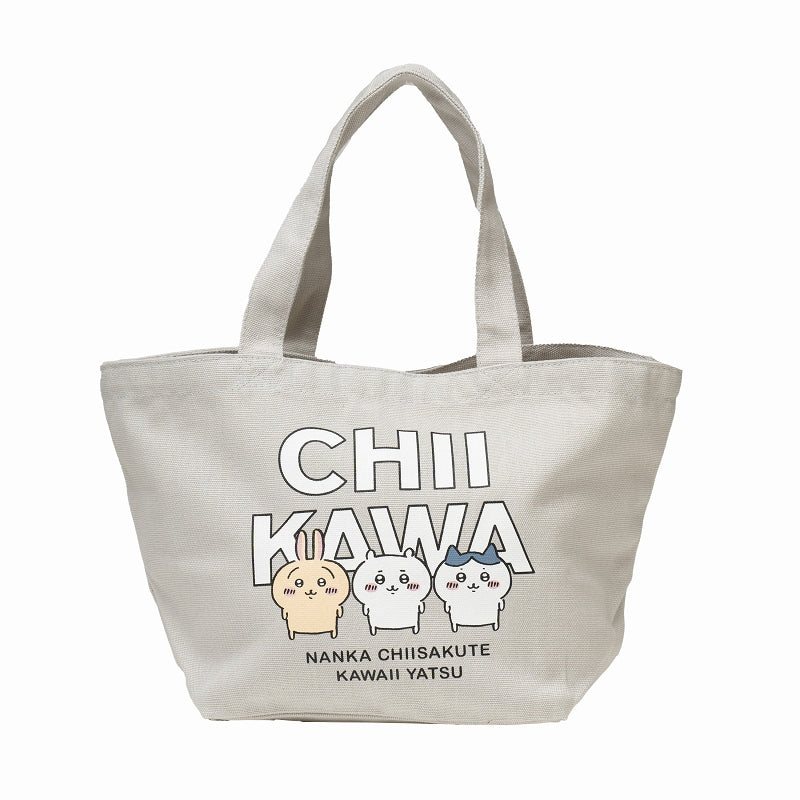 Chiikawa Lunch Tote Bag Logo (Light Gray)