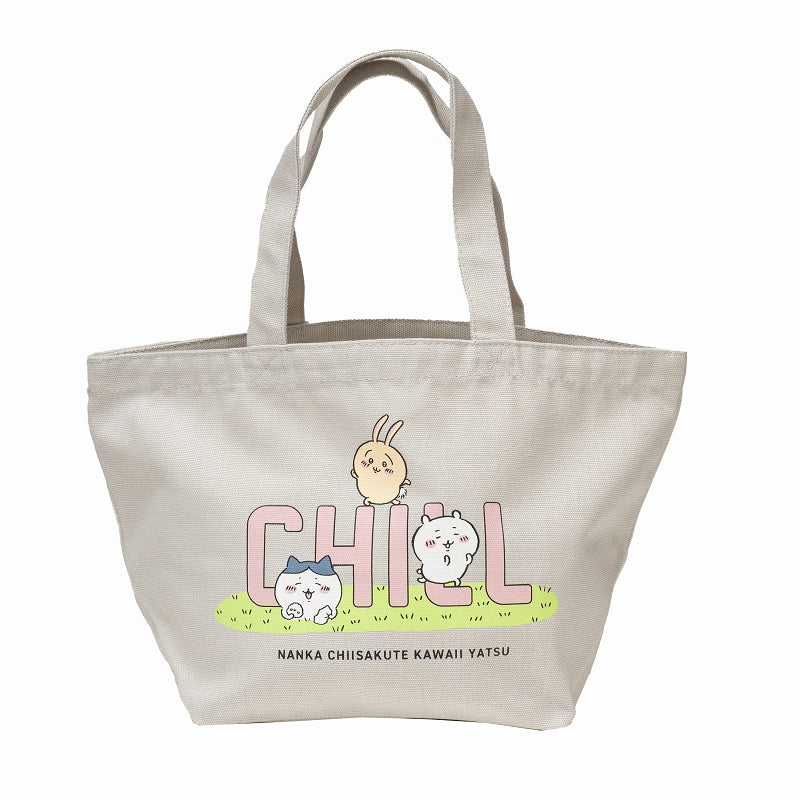 ちいかわ ランチトートバック CHILL（ライトグレー）
