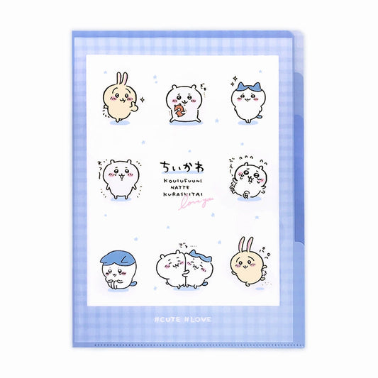 Chiikawa 5-Index Clear File (Check)