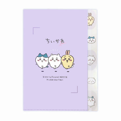 ちいかわ 5インデックスクリアファイル（なかよし）