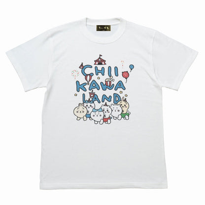 Chiikawa Land T-Shirt Chiikawa Car White