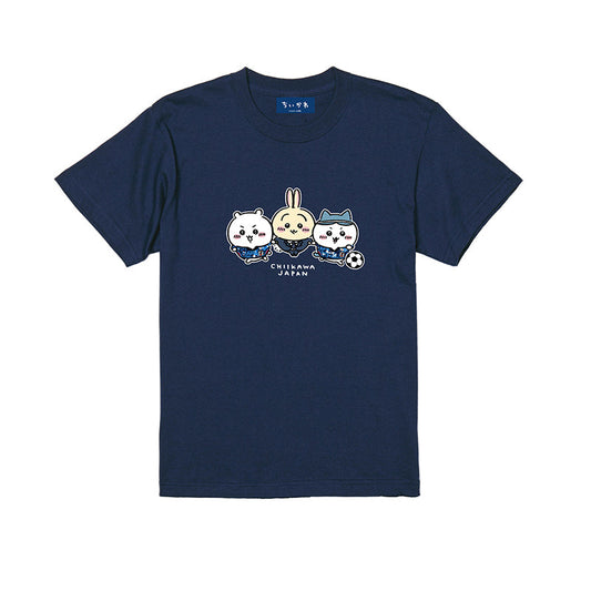 Chiikawa T-shirt (Group) Japan National Soccer Team Version