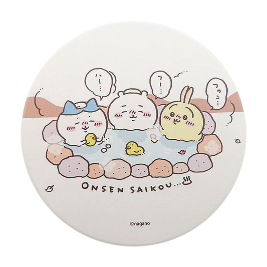 Chiikawa Absorbent Coaster (Hot Springs Are the Best)