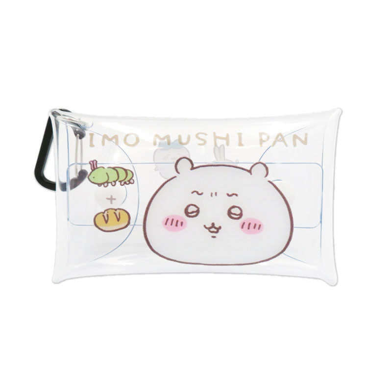 吉伊卡哇 透明多功能收納袋S（毛毛蟲麵包）