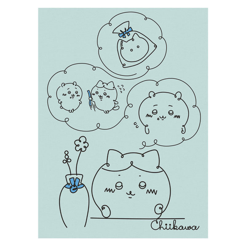 치이카와 패브릭 포스터 M 리본