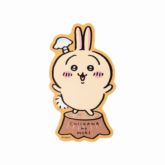 치이카와 유루컷 빅 스티커 (버섯 우사기)