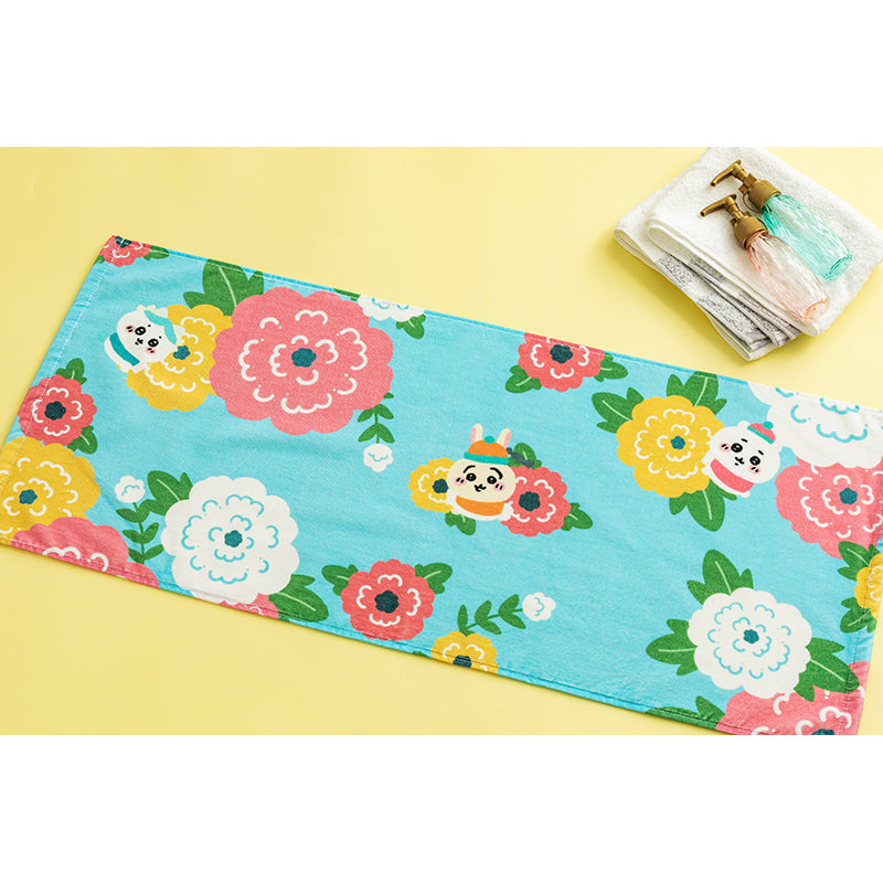 Chiikawa Chinese Diner Face Towel (Flower)