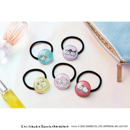Chiikawa × Sanrio Characters Glass Hair Tie (Hachiware & Hello Kitty)