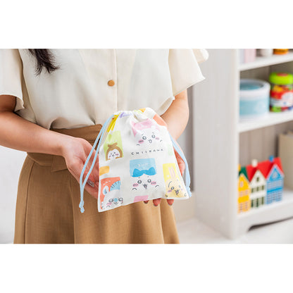 Chiikawa Peek-a-boo Drawstring Pouch