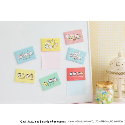 Chiikawa × Sanrio Characters Square Magnet (Pom Pom Purin × Chiikawa)
