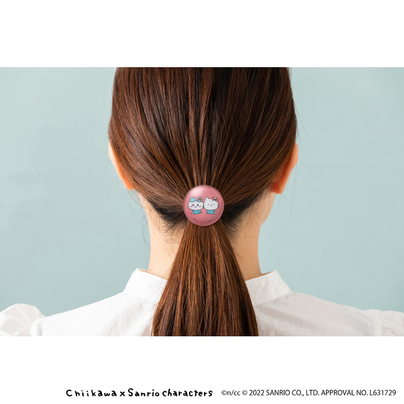 Chiikawa × Sanrio Characters Glass Hair Tie (Hachiware & Hello Kitty)