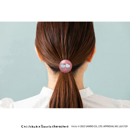 Chiikawa × Sanrio Characters Glass Hair Tie (Hachiware & Hello Kitty)