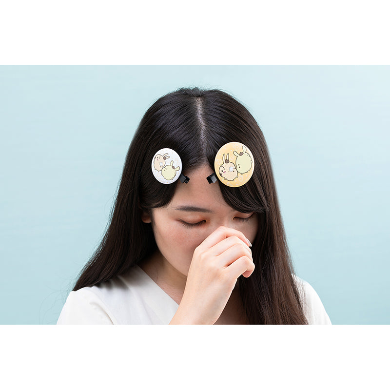 ちいかわ×サンリオキャラクターズ カンカン前髪クリップ（うさぎ・ポムポムプリン）