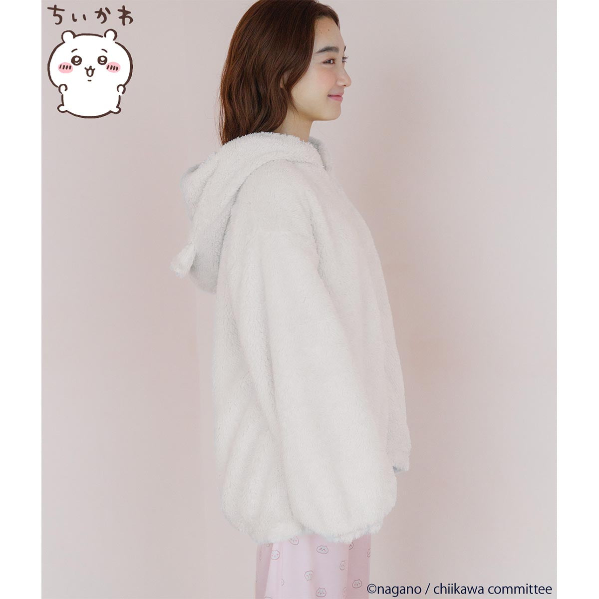 Chiikawa Reversible Boa Hoodie