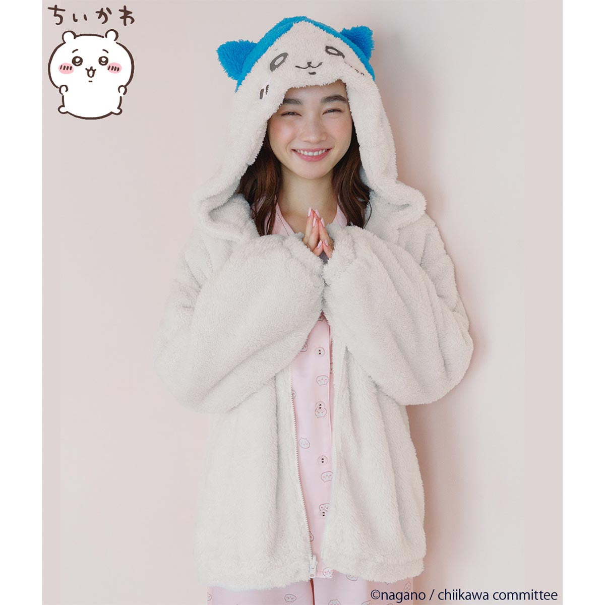 Chiikawa Reversible Boa Hoodie