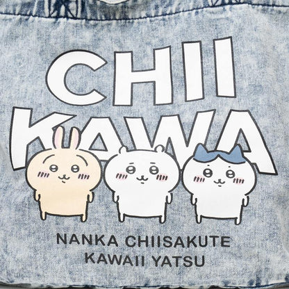 Chiikawa Denim Large Tote Bag (Chemical Wash)