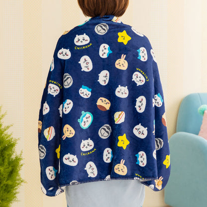 치이카와 따뜻한 3WAY 블랭킷 (네이비)