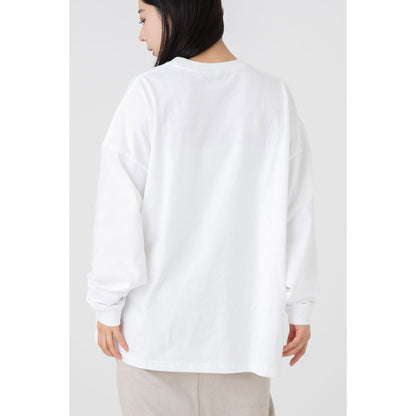 ちいかわ観光 ビックシルエットL/S Tシャツ 部屋で過ごす(ホワイト)